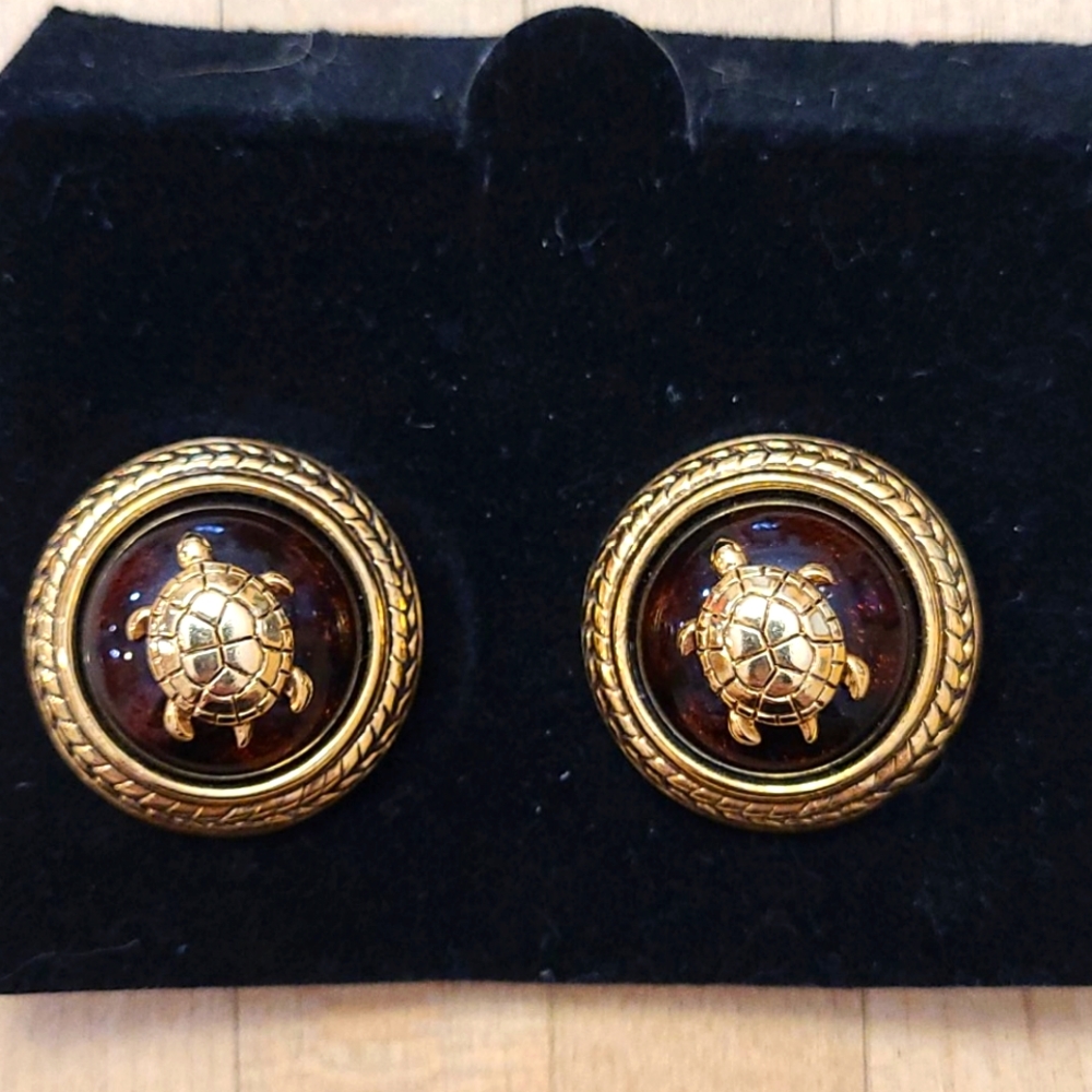 Joan Rivers Clip-On Turtle Earrings